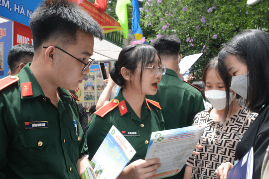 Điểm chuẩn vào các trường Quân đội năm 2024 cao nhất 28,55