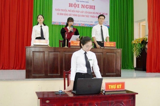 Đưa pháp luật đến với người dân thông qua phiên tòa giả định