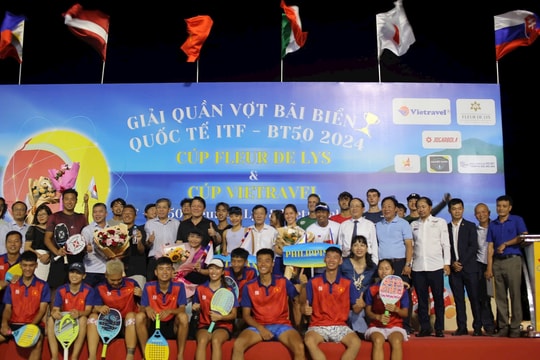 Giải Quần vợt bãi biển quốc tế lần đầu tiên tổ chức tại Bình Định