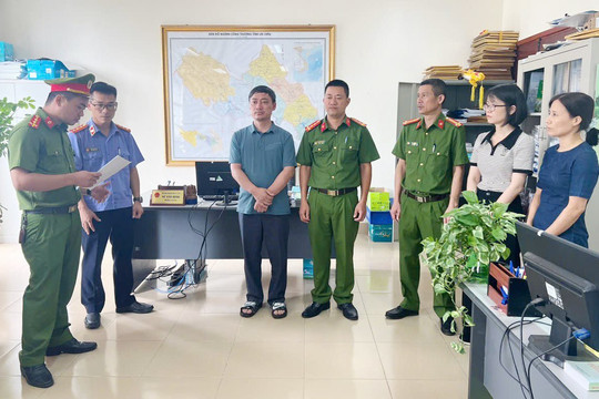 Tạm giữ hình sự Trưởng phòng Sở Công Thương Lai Châu