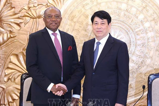 Thường trực Ban Bí thư tiếp Đoàn Đảng Phong trào Nhân dân Giải phóng Angola