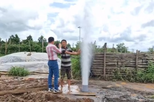 Cơ quan chức năng nói gì về giếng nước tự phun ở Gia Lai?