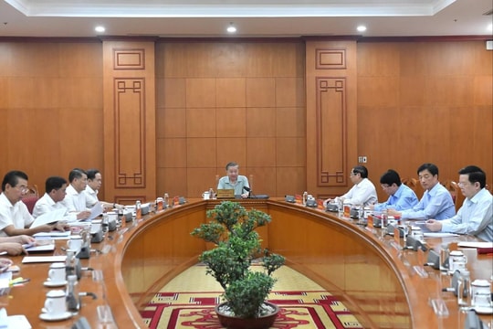 Tổng Bí thư, Chủ tịch nước Tô Lâm chủ trì họp Tiểu ban Nhân sự Đại hội XIV của Đảng