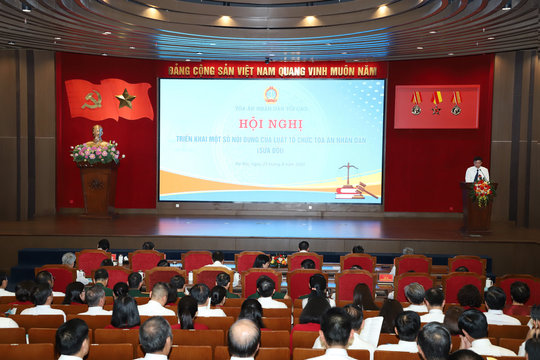 Đảm bảo tiến độ và hiệu quả việc triển khai thi hành Luật Tổ chức TAND (sửa đổi)