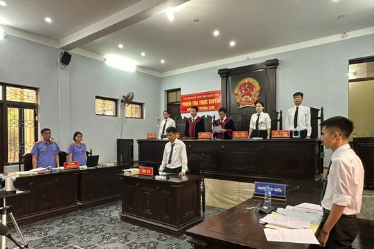TAND tỉnh Hưng Yên tổ chức phiên tòa rút kinh nghiệm trực tuyến