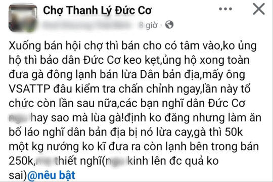 Gia Lai: Thực hư thông tin chất lượng hàng hóa kém, giá quá cao tại hội chợ