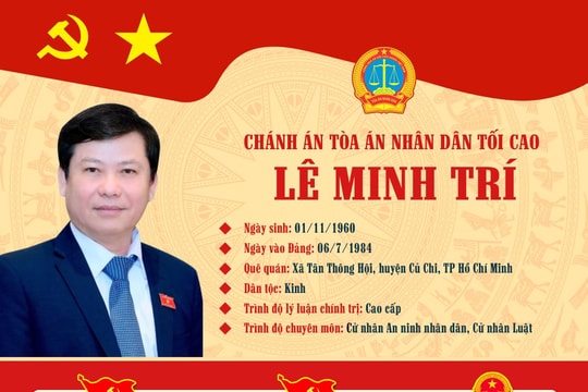 Tiểu sử Chánh án Tòa án nhân dân tối cao Lê Minh Trí