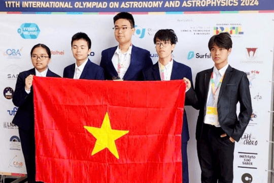 Việt Nam dành 5 Huy chương tại Kỳ thi Olympic Thiên văn và Vật lý Thiên văn quốc tế