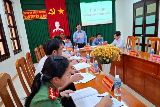Bình Thuận tổ chức Hội nghị Giao ban báo chí