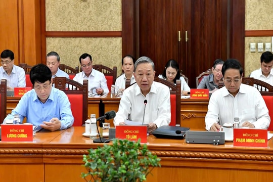 Tổng Bí thư, Chủ tịch nước Tô Lâm chủ trì họp Tiểu ban Văn kiện Đại hội XIV của Đảng