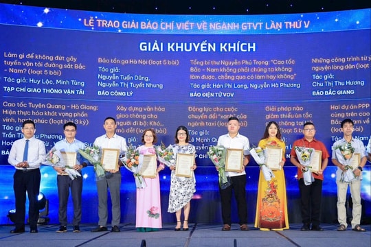 Báo Công lý đạt giải Báo chí viết về ngành Giao thông vận tải lần thứ V