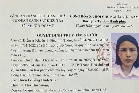 Truy tìm đối tượng có liên quan tới vụ án ma túy