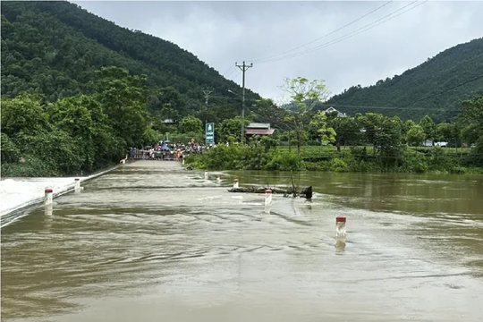 Thái Nguyên: Đã tìm thấy thi thể thanh niên bị cuốn trôi