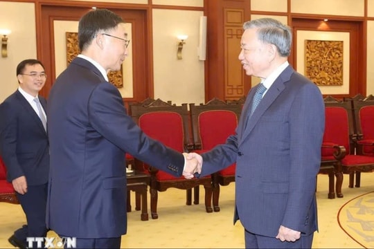 Tổng Bí thư, Chủ tịch nước Tô Lâm tiếp Bí thư Khu ủy Quảng Tây của Trung Quốc