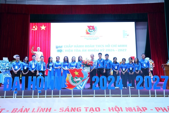 Đại hội Đoàn TNCS Hồ Chí Minh Học viện Tòa án nhiệm kỳ 2024-2027