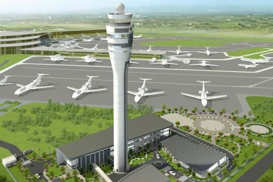 Đài kiểm soát không lưu sân bay Long Thành vươn cao 102m, vượt tiến độ 2 tháng