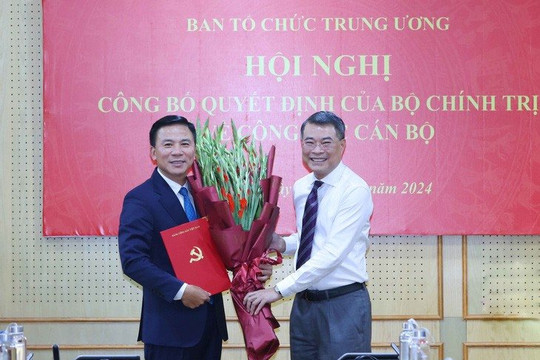 Bí thư Thanh Hóa làm Phó trưởng Ban Tổ chức Trung ương