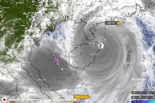 17h ngày 6/9: Bão Yagi giật cấp 16 chỉ còn cách Quảng Ninh khoảng 400km