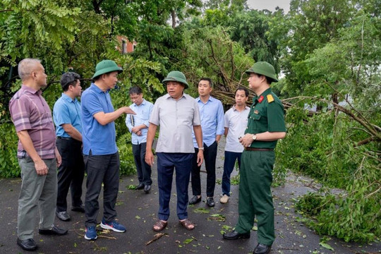 Hà Nội nỗ lực khắc phục hậu quả sau bão số 3