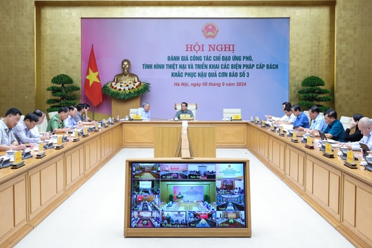 Thủ tướng chủ trì Hội nghị khắc phục hậu quả bão số 3