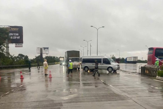 Cấm phương tiện vào cao tốc Pháp Vân - Cầu Giẽ