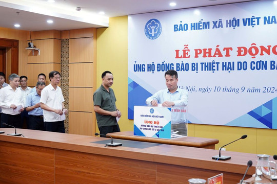 BHXH Việt Nam phát động ủng hộ đồng bào bị thiệt hại do bão số 3 gây ra