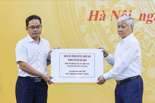 TP.HCM ủng hộ đồng bào bị ảnh hưởng bão số 3 số tiền 120 tỷ đồng
