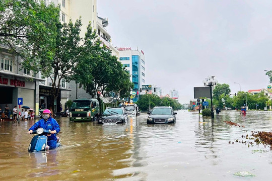 Nam Định triển khai giải pháp phòng chống ngập, úng sau bão số 3