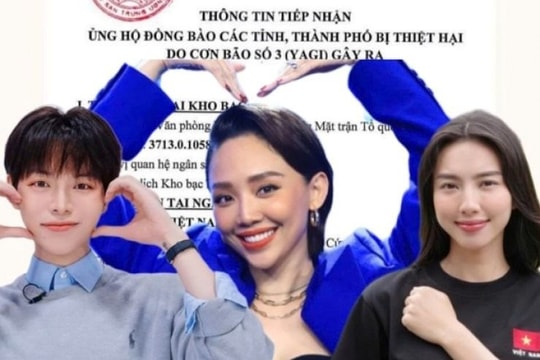 Bão lặng, nghệ sĩ hỗ trợ hơn 2,5 tỷ đồng vùng thiên tai