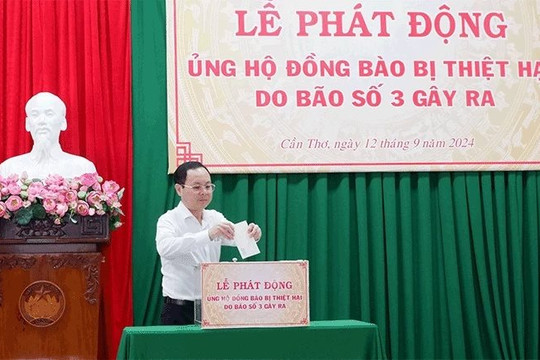 Cần Thơ: Phát động ủng hộ đồng bào bị ảnh hưởng bão số 3
