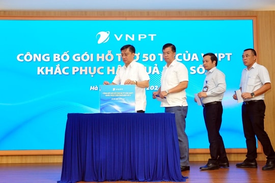 VNPT triển khai gói hỗ trợ khắc phục hậu quả cơn bão số 3 trị giá 50 tỷ đồng