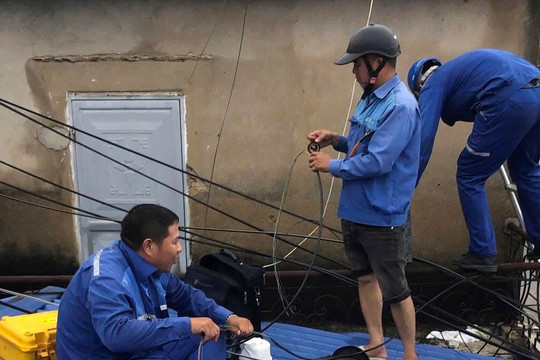 Hải Phòng: Nỗ lực khôi phục hệ thống thông tin, liên lạc sau bão