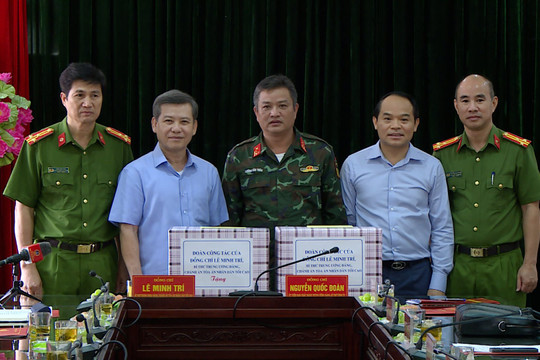 Bí thư Trung ương Đảng, Chánh án TANDTC Lê Minh Trí kiểm tra công tác khắc phục hậu quả bão lũ tại Lạng Sơn và Bắc Giang