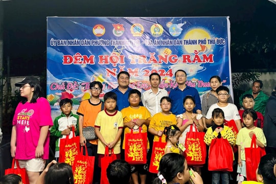 TAND TP. Thủ Đức tổ chức Tết trung thu cho trẻ em có hoàn cảnh khó khăn
