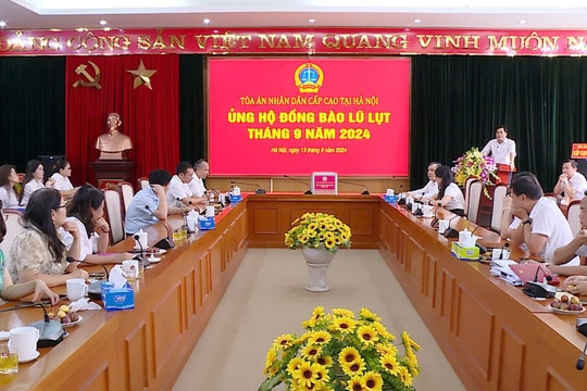 TANDCC tại Hà Nội tổ chức quyên góp, ủng hộ đồng bào bị thiệt hại do thiên tai