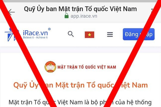 Giả mạo Mặt trận Tổ quốc Việt Nam kêu gọi từ thiện