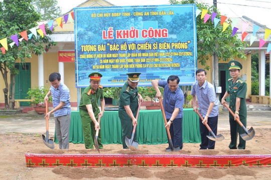 Khởi công tượng đài “Bác Hồ với chiến sĩ Biên phòng”
