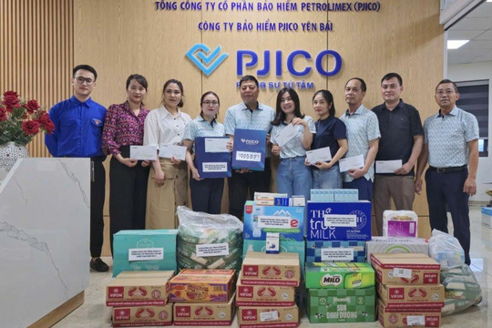 Bảo hiểm PJICO chia sẻ khó khăn với người dân vùng lũ Yên Bái