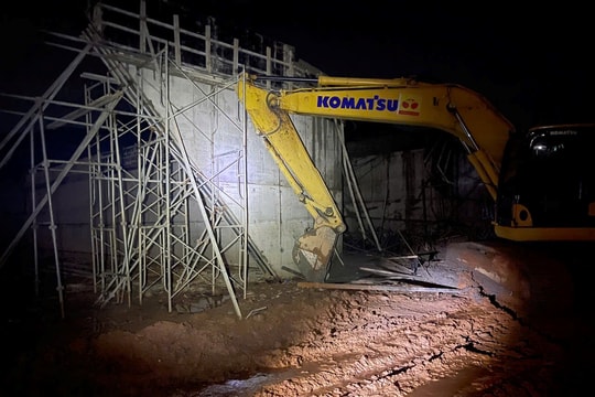 Sập cầu trên tuyến cao tốc đang thi công ở Tuyên Quang