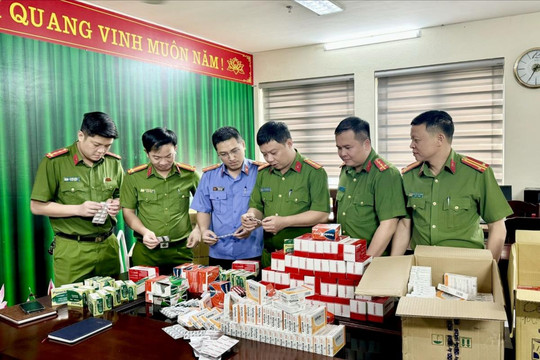 Công an Thanh Hoá được biểu dương về thành tích triệt phá đường dây sản xuất thuốc giả quy mô lớn