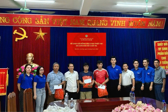 Tuổi trẻ Vụ Tổ chức – Cán bộ (TANDTC) hướng về đồng bào bị lũ lụt
