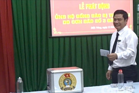 TAND tỉnh Đắk Nông, Gia Lai quyên góp, ủng hộ đồng bào bị thiệt hại do bão lũ