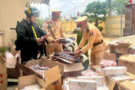 Phạt tài xế xe đầu kéo 90 triệu đồng vì kinh doanh hàng nhập lậu