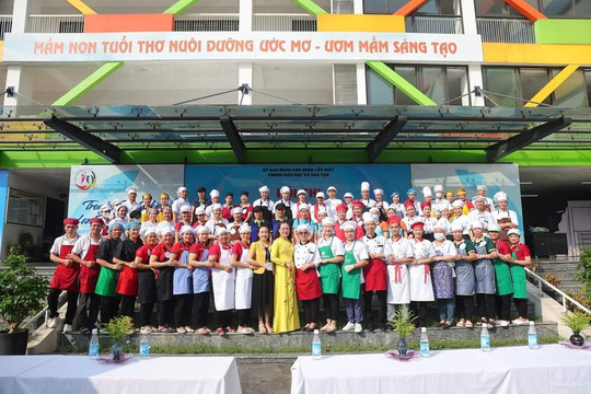 Hội thi “Nhân viên nuôi dưỡng giỏi” cấp học mầm non quận Cầu Giấy