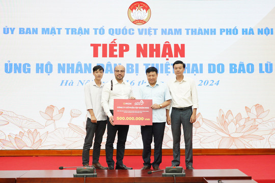 Tập đoàn ROX ủng hộ 1 tỷ đồng hỗ trợ khắc phục hậu quả bão