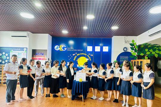 Hệ thống Mầm non Quốc tế Global Ecokids cùng phụ huynh chung tay đóng góp 100 triệu đồng ủng hộ đồng bào miền Bắc bị thiệt hại do bão số 3