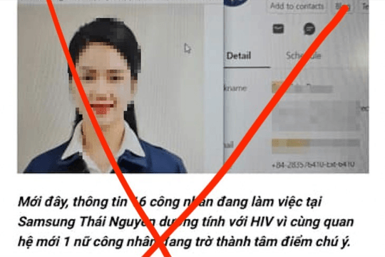 Tung tin nữ công nhân Samsung nhiễm HIV để câu like