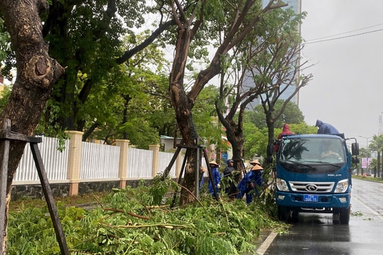 Người dân Huế đem ô tô đến công viên tránh ngập úng