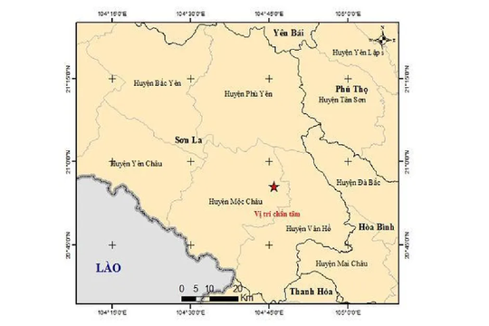 Động đất tại Sơn La và Kon Tum