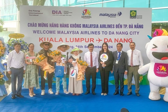 Malaysia Airlines có chuyến bay đầu tiên đến TP. Đà Nẵng